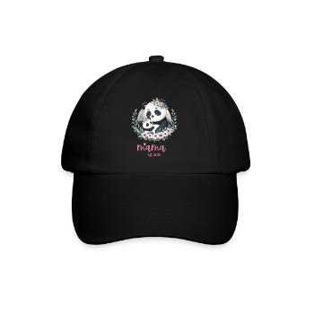 Mama est 2024 I Panda Bear Mum I First Time Mom - Baseball Cap - black/black - Front