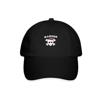 Pirate Madison Design pour les filles et les femmes - Casquette classique - noir/noir - Devant