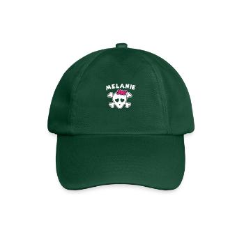 Pirate Melanie Design for Girls and Women - Baseball Cap - bottle green - Front