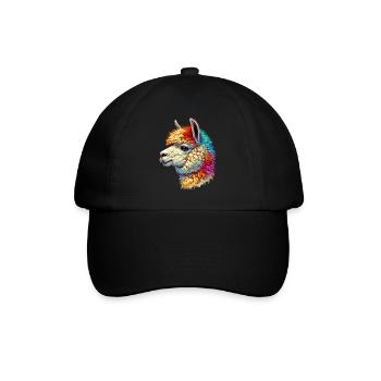 Alpaka - Baseballkappe - Schwarz/Schwarz - Vorne