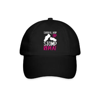 Stepptanz Stepptänzer - Baseballkappe - Schwarz/Schwarz - Vorne