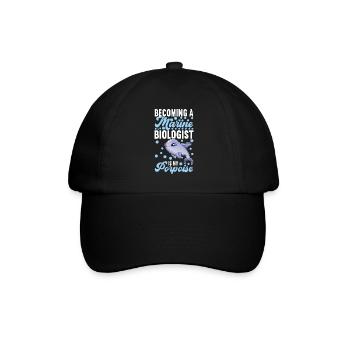 Marine Biology Marine Biologist - Baseball Cap - black/black - Front