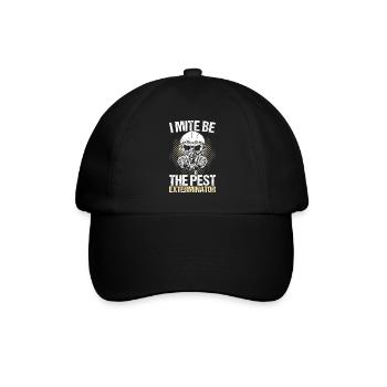 Schädlingsbekämpfung Kammerjäger - Baseballkappe - Schwarz/Schwarz - Vorne