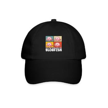 Poisson blob mignon Poisson laid - Casquette classique - noir/noir - Devant
