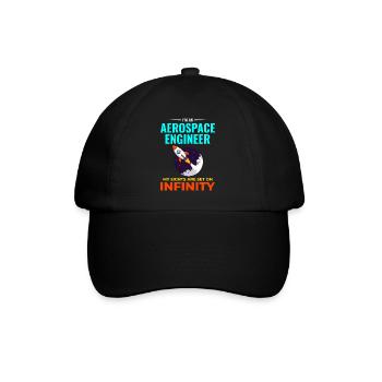 Aerospace Engineer Astronautical Rocket Scientist - Baseball Cap - black/black - Front