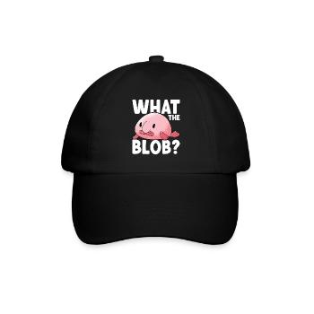 Cute Blob Fish Ugly Fish - Baseball Cap - black/black - Front