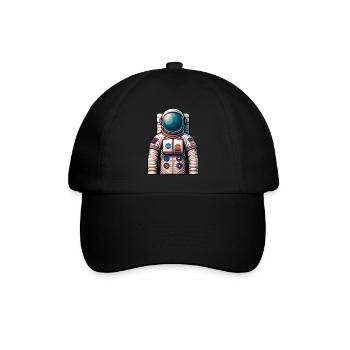 Astronaut - Baseballkappe - Schwarz/Schwarz - Vorne
