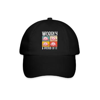 Poisson blob mignon poisson laid - Casquette classique - noir/noir - Devant