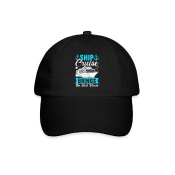 Croisière Vacances Bateau de croisière - Casquette classique - noir/noir - Devant