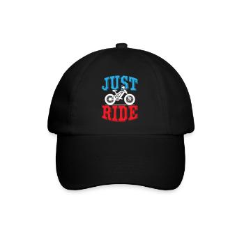 Just Ride E Bike - Baseballkappe - Schwarz/Schwarz - Vorne
