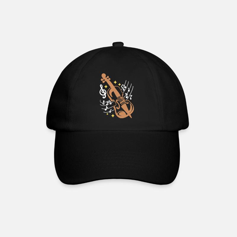 Geige Geiger - Baseballkappe - Schwarz/Schwarz