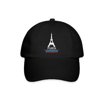 Paris team USA Sport Spiele Athlet Sportler Logo - Baseballkappe - Schwarz/Schwarz - Vorne
