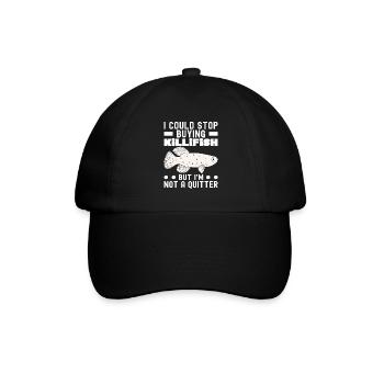 Killifish Quarium Fish - Baseball Cap - black/black - Front