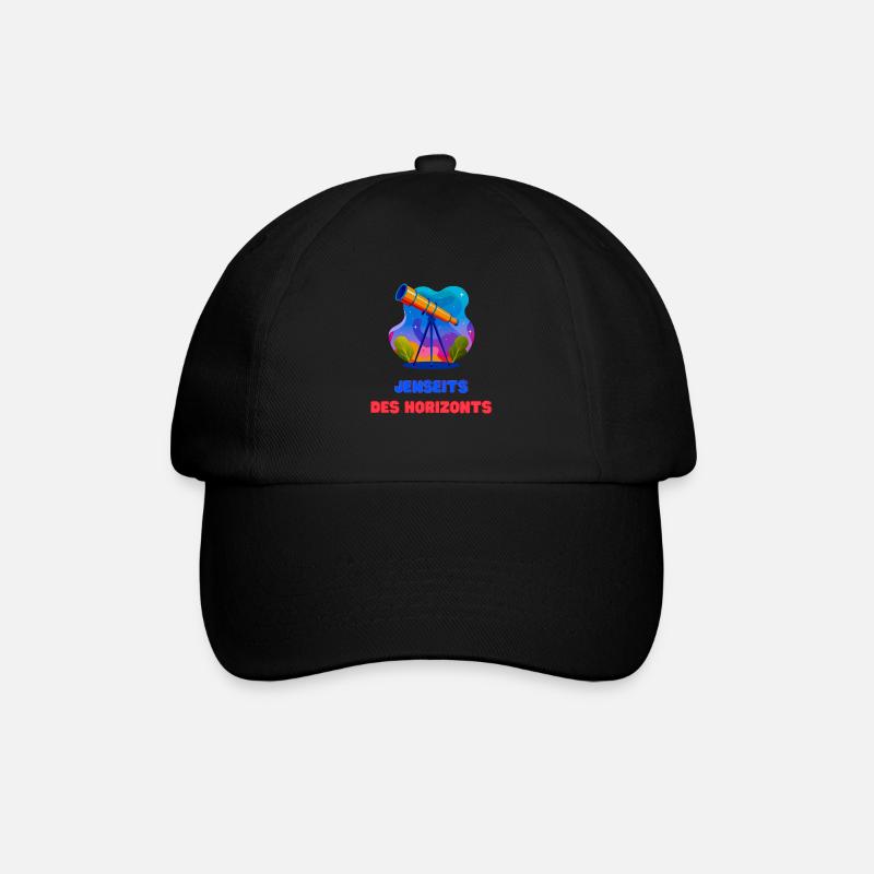 Jenseits des Horizonts - Baseballkappe - Schwarz/Schwarz