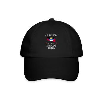 Bitte Nicht Stören Träume Von Antigua Und Barbuda - Baseballkappe - Schwarz/Schwarz - Vorne