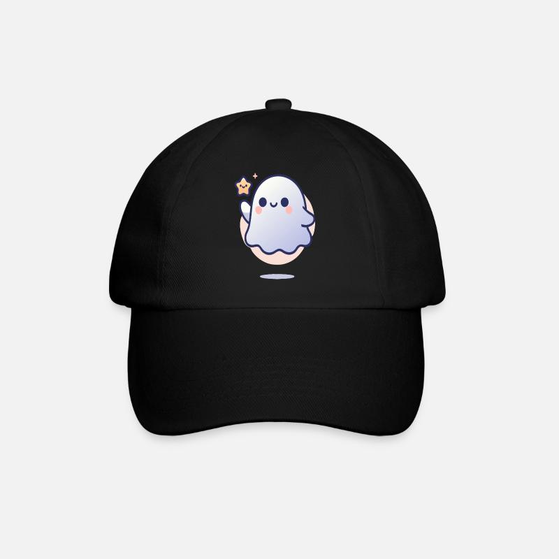 freundlicher Geist - Baseballkappe - Schwarz/Schwarz