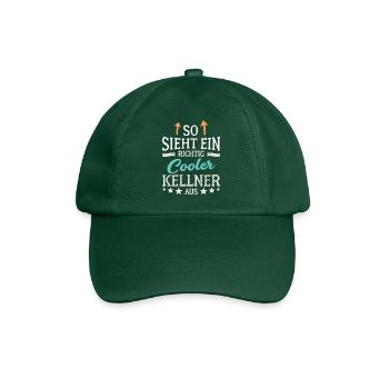 So sieht ein richtig cooler Kellner aus Bedienung - Baseballkappe - Flaschengrün - Vorne