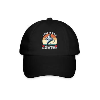 Manta Rays Great Manta Sea Creatures - Baseball Cap - black/black - Front