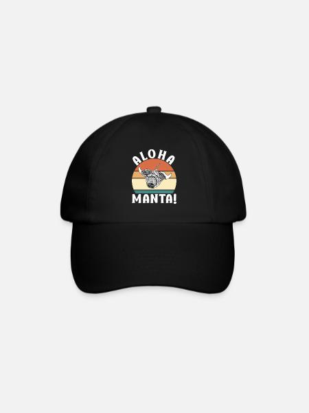 Raies Manta Grandes créatures marines Manta - Casquette classique - noir/noir