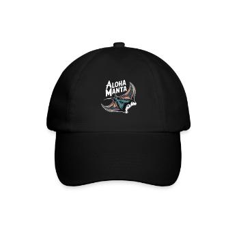 Manta Rays Great Manta Sea Creatures - Baseball Cap - black/black - Front