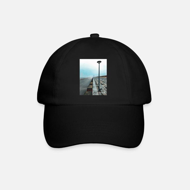 Baltrum beach promenade - Baseball Cap - black/black
