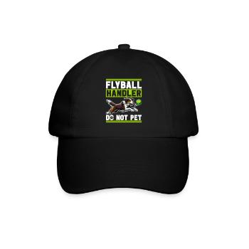 Flyball Hundesport - Baseballkappe - Schwarz/Schwarz - Vorne