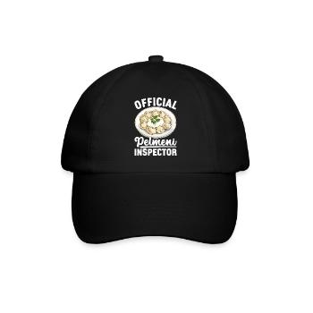 Pelmeni Russische Küche - Baseballkappe - Schwarz/Schwarz - Vorne