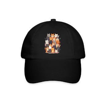 Happy Cats Family - Baseball Cap - black/black - Front