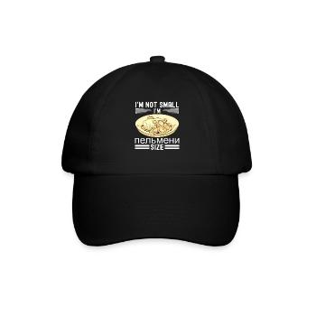 Pelmeni Russische Küche - Baseballkappe - Schwarz/Schwarz - Vorne