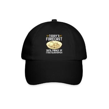 Pelmeni Russian Cuisine - Baseball Cap - black/black - Front