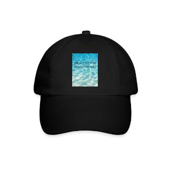 The Ocean calms my restless Soul - Baseballkappe - Schwarz/Schwarz - Vorne