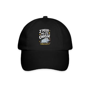 J'peux pas j'ai chasse - Casquette classique - noir/noir - Devant