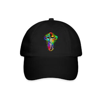 Jesus Christ Cross - Baseball Cap - black/black - Front