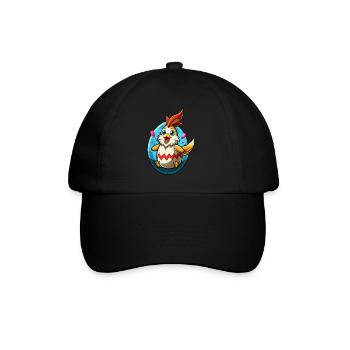 Happy Easter - Easter Chicken - Easter Egg - Gift - Baseball Cap - black/black - Front