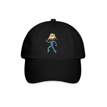 Samstag Nacht Lampe - Baseballkappe - Schwarz/Schwarz - Vorne