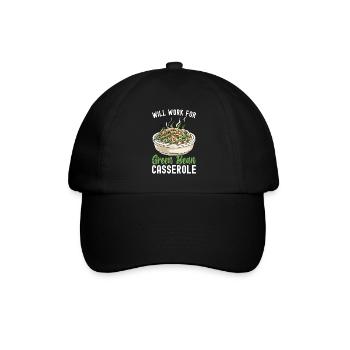 Casserole de haricots verts - Casquette classique - noir/noir - Devant