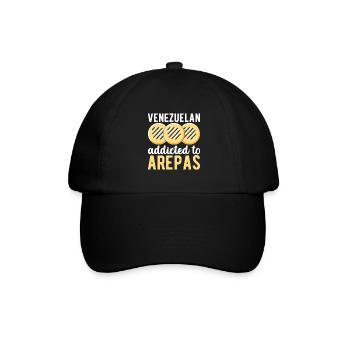 Venezuelan Arepas - Baseball Cap - black/black - Front