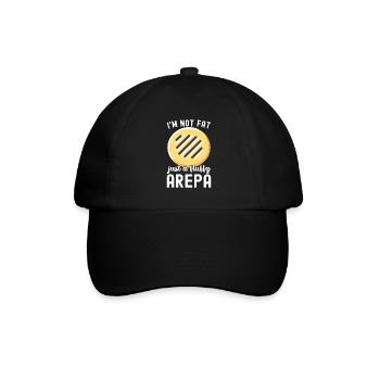 Venezolanische Arepas - Baseballkappe - Schwarz/Schwarz - Vorne