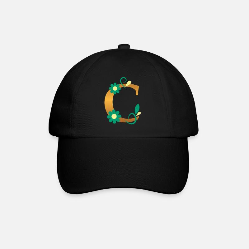 C - Baseballkappe - Schwarz/Schwarz