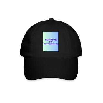SURVIVE co dependency - Casquette classique - noir/noir - Devant