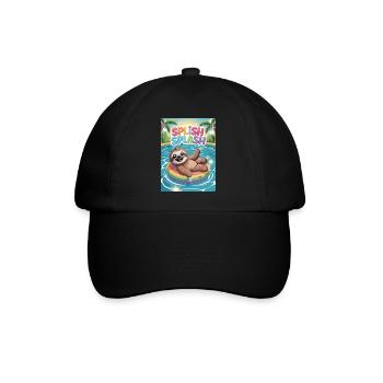 Baignade paresseuse, vacances d’été, éclaboussures - Casquette classique - noir/noir - Devant
