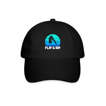 Diving diving board - Baseball Cap - black/black - Front