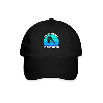 Diving diving board - Baseball Cap - black/black - Front