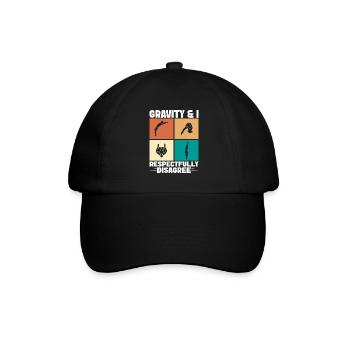 Diving diving board - Baseball Cap - black/black - Front