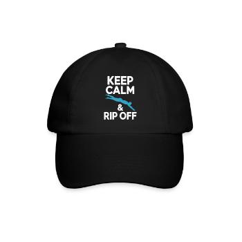 Diving diving board - Baseball Cap - black/black - Front