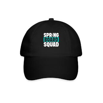 Diving diving board - Baseball Cap - black/black - Front