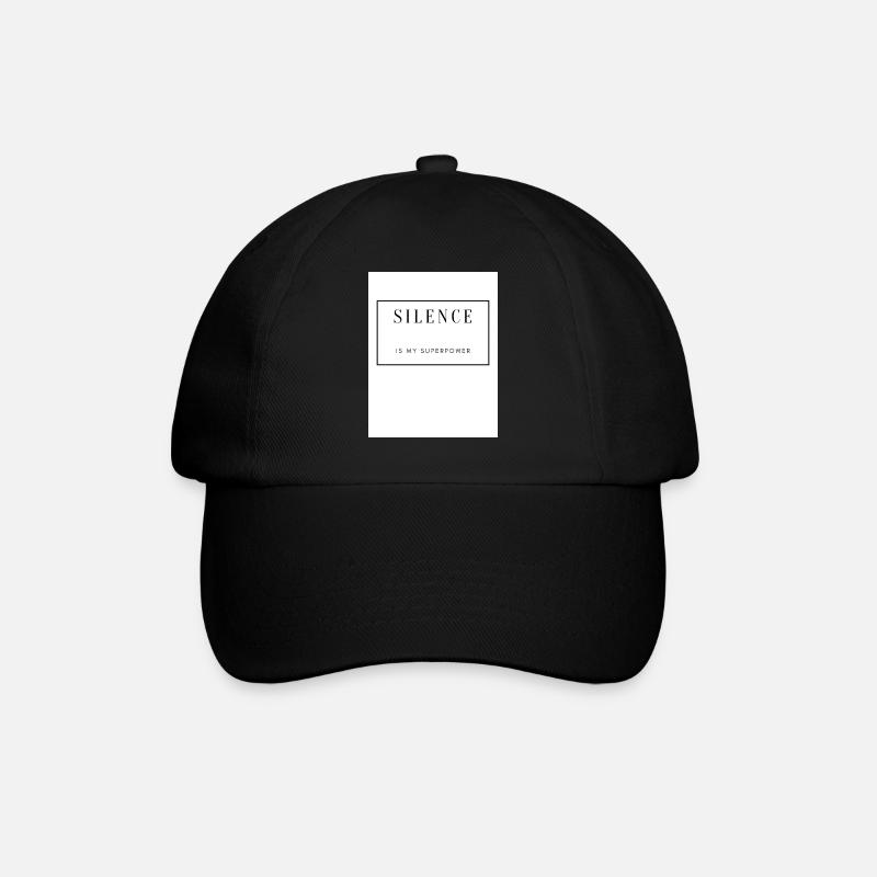 Silence, Force et Sérénité sur Textile - Casquette classique - noir/noir