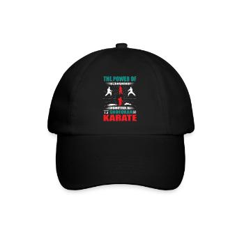 Shotokan Karate Zanshin Design - Baseball Cap - black/black - Front