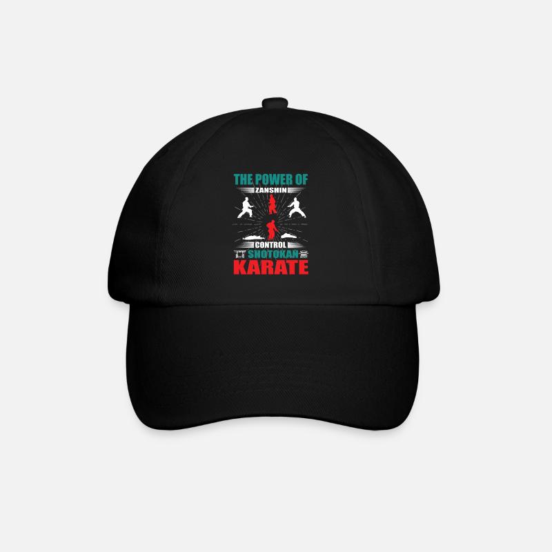 Shotokan Karate Zanshin Design - Baseball Cap - black/black