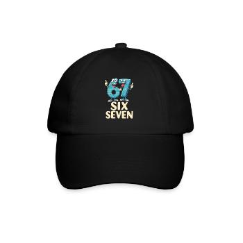 US Flag 67 Memes Six Seven - Baseball Cap - black/black - Front